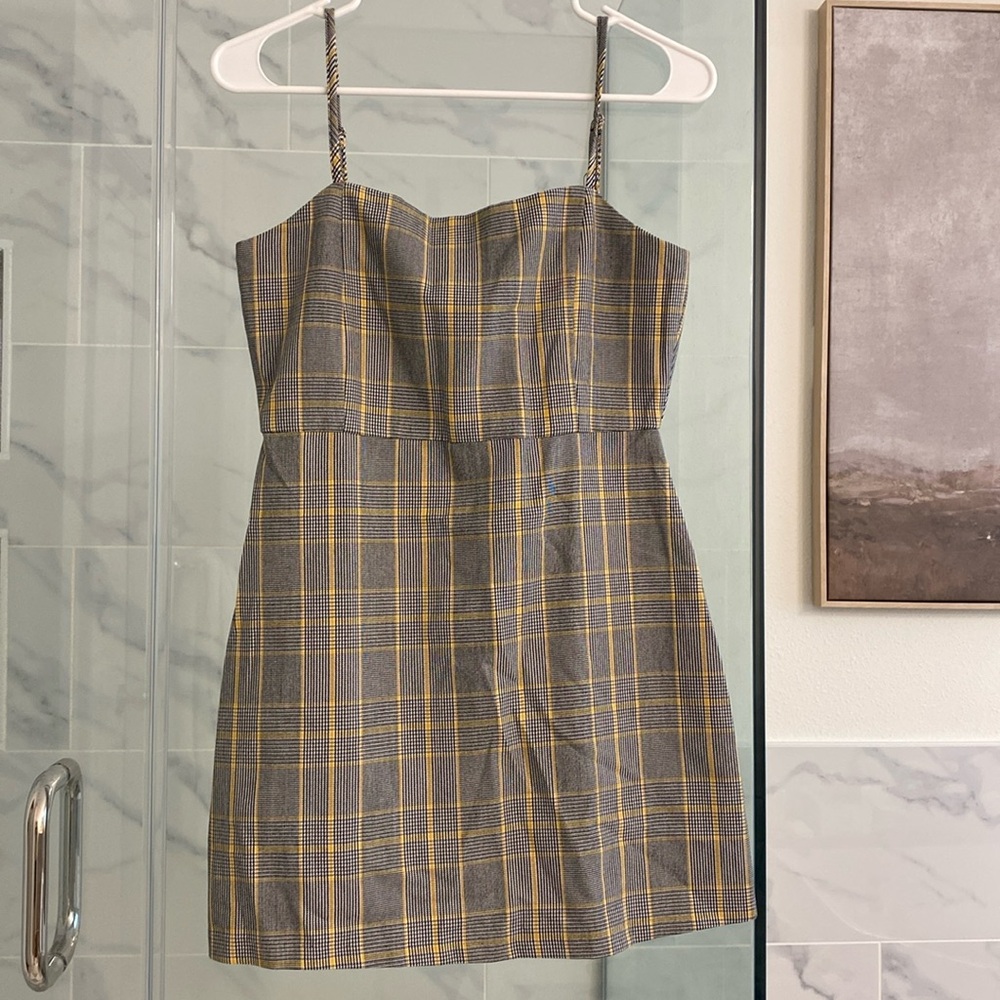 Pull&Bear Plaid Mini Dress. Used like New (never worn)
